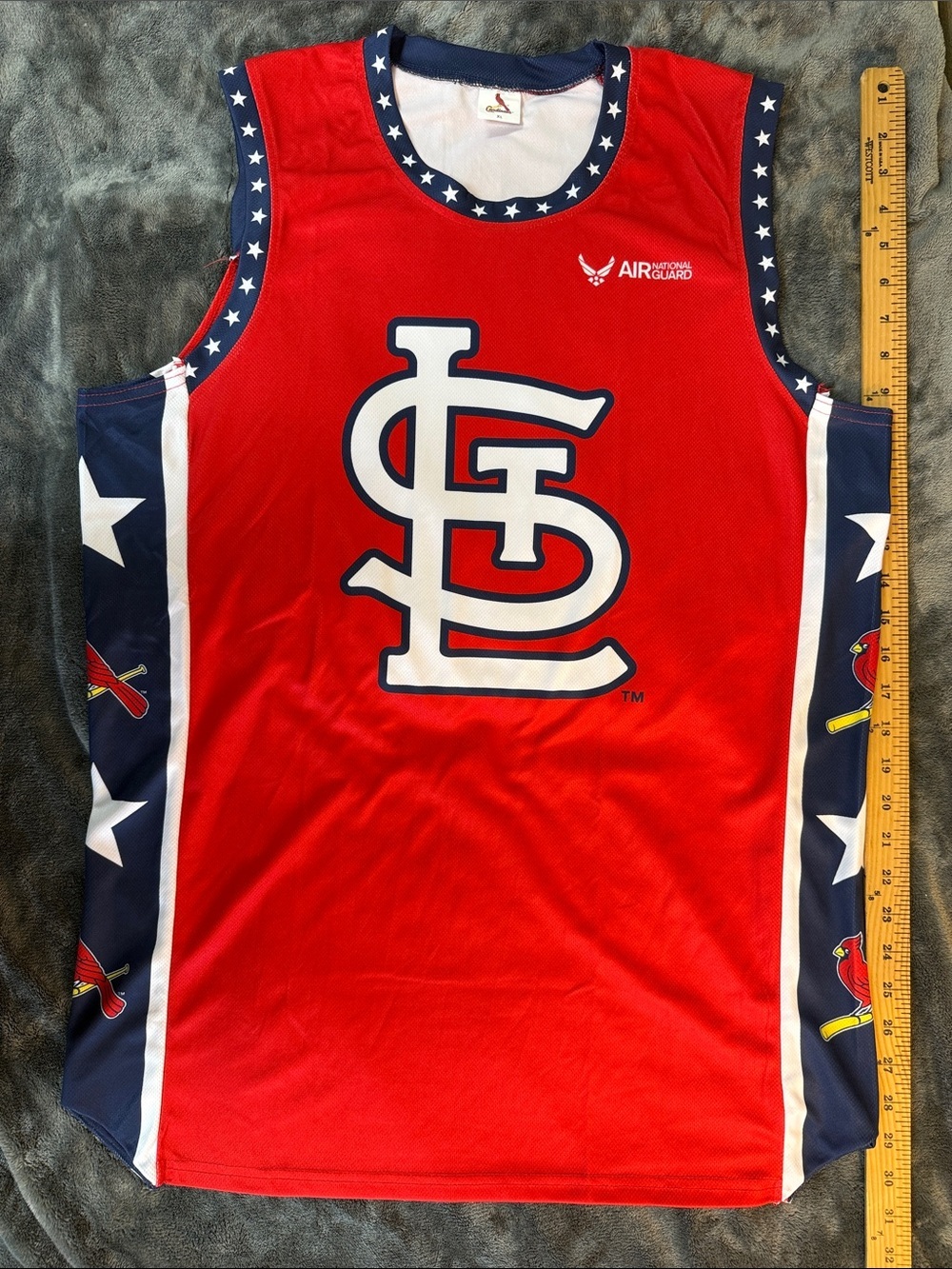 St. Louis Cardinals Red Sleeveless Tank Top - Air National Guard Collaboration